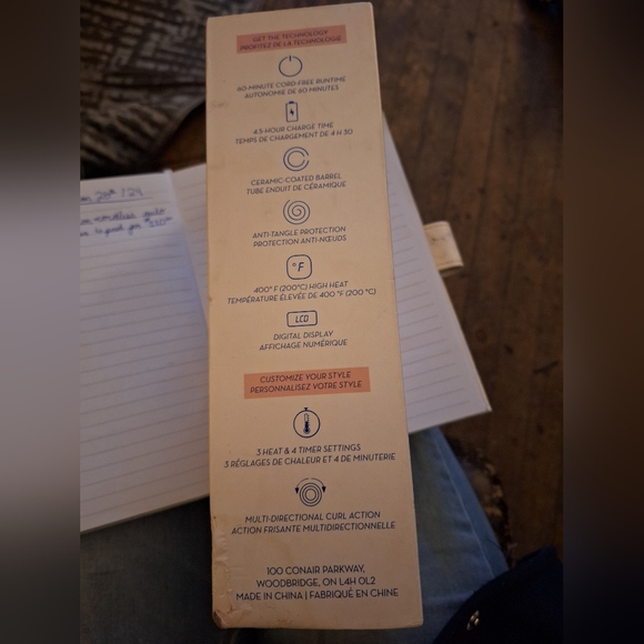 Brand NEW* Conair Unbound cordless auto Hair Curler - Picture 9 of 9